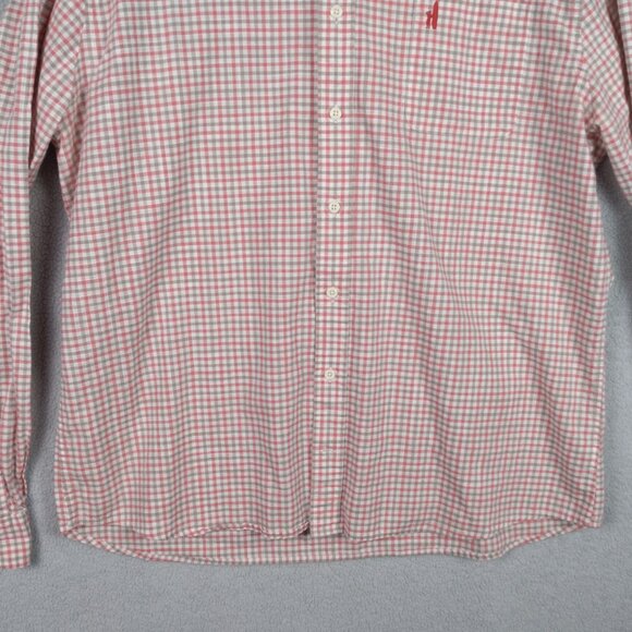 Johnnie O Hangin Out Long Sleeve Men's XXL Red & White Button Down JMWL3200 - Picture 4 of 16